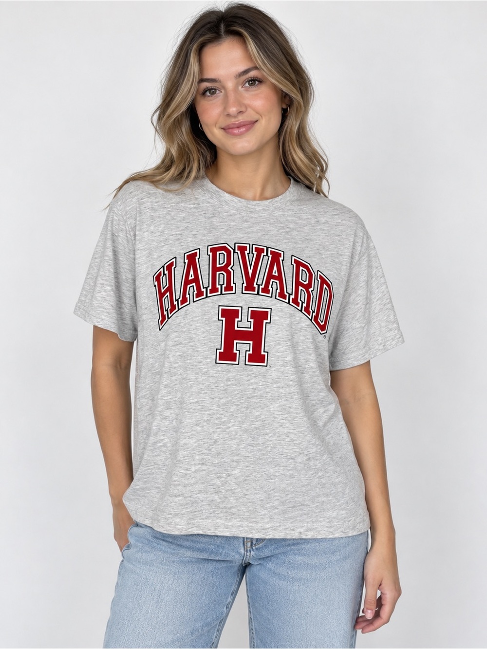 Unisex Grey Harvard T-Shirt
